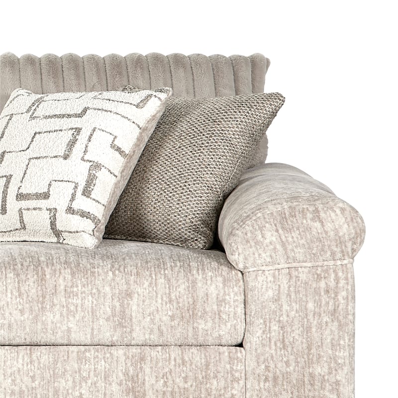 Roundhill Furniture Nason Wide Wale Corduroy Sofa and Loveseat Set
