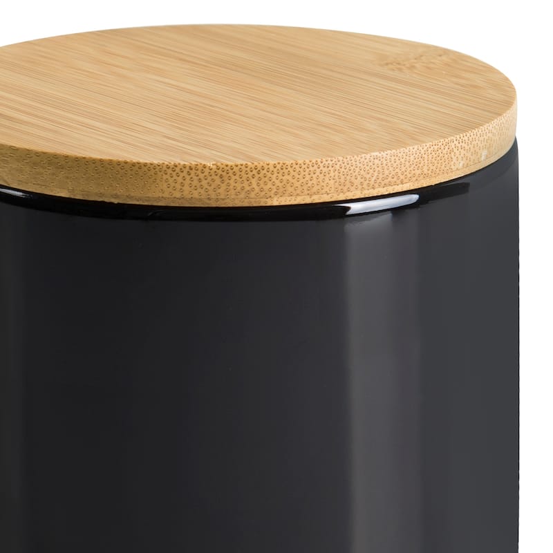 Haven Cotton Ball Jar Black - Cotton Ball Jar