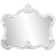 preview thumbnail 2 of 6, Allan Andrews Veruca Glossy White Framed Accent Wall Mirror - 28" H x 32" W x 2" D