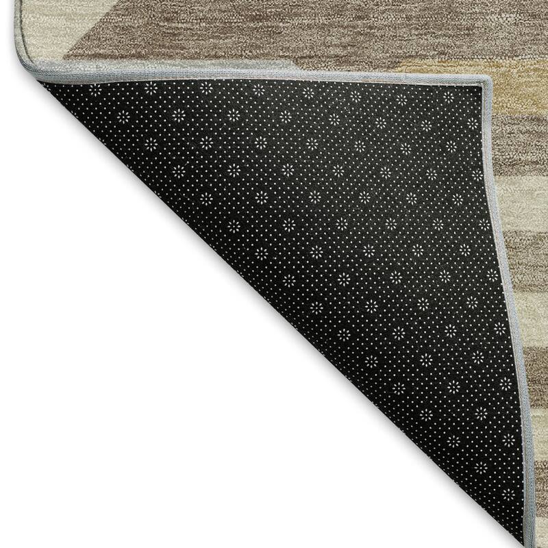 Machine Washable Indoor/ Outdoor Modern Stacks Chantille Rug