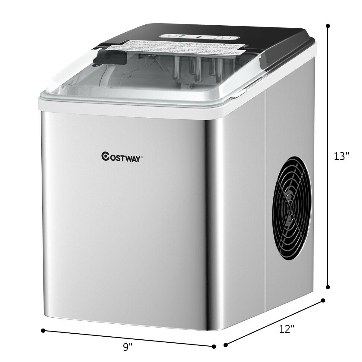 Pebble Ice Makers Countertop, Portable Ice Maker Machine with  Self-Cleaning, 25lbs/24Hrs, 6 Mins/9