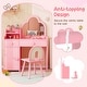 preview thumbnail 3 of 6, Cloud Shape Woode Vanity Set Makeup Desk Dressing Table w/ Mirror
