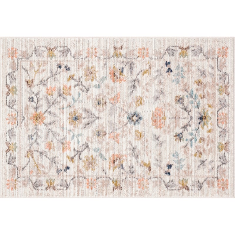 Crosswood Helen Traditional Floral Indoor Polyester Area Rug
