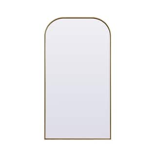 Indigo Home Metal Frame Arch Full Length Mirror 35x66 Inch