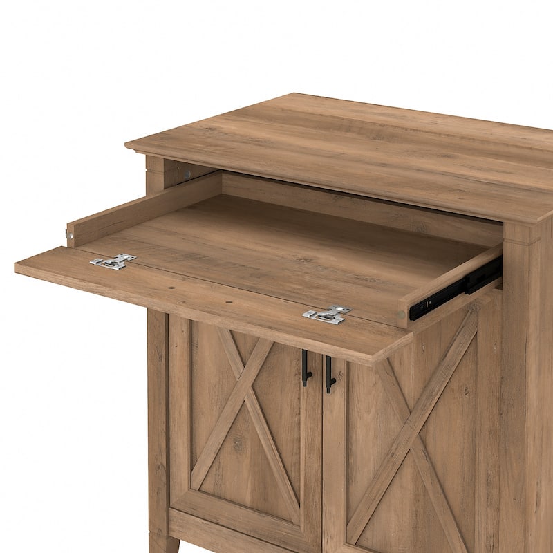 Key West Secretary Desk with Storage Cabinet by Bush Furniture