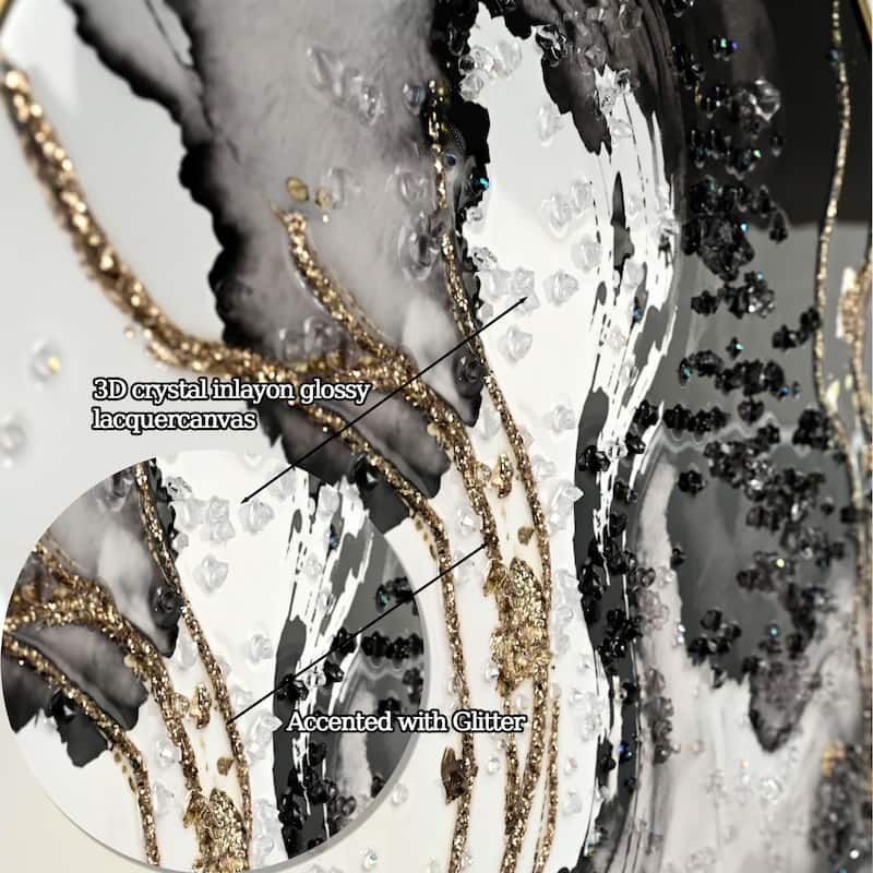 Large Framed Abstract Wall Art, Set of 2 Minimalist Canvas Prints Paintings Artwork for Walls Hallway Office