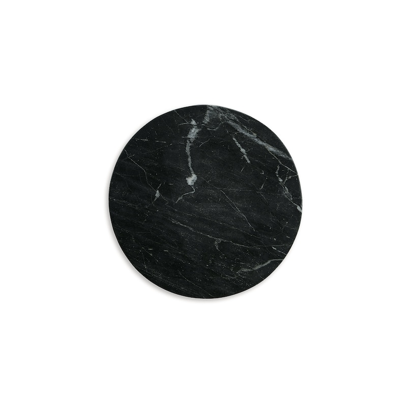 Signature Design by Ashley Quinndon Brown/Black Accent Table - 10.13" W x 10.13" D x 23" H