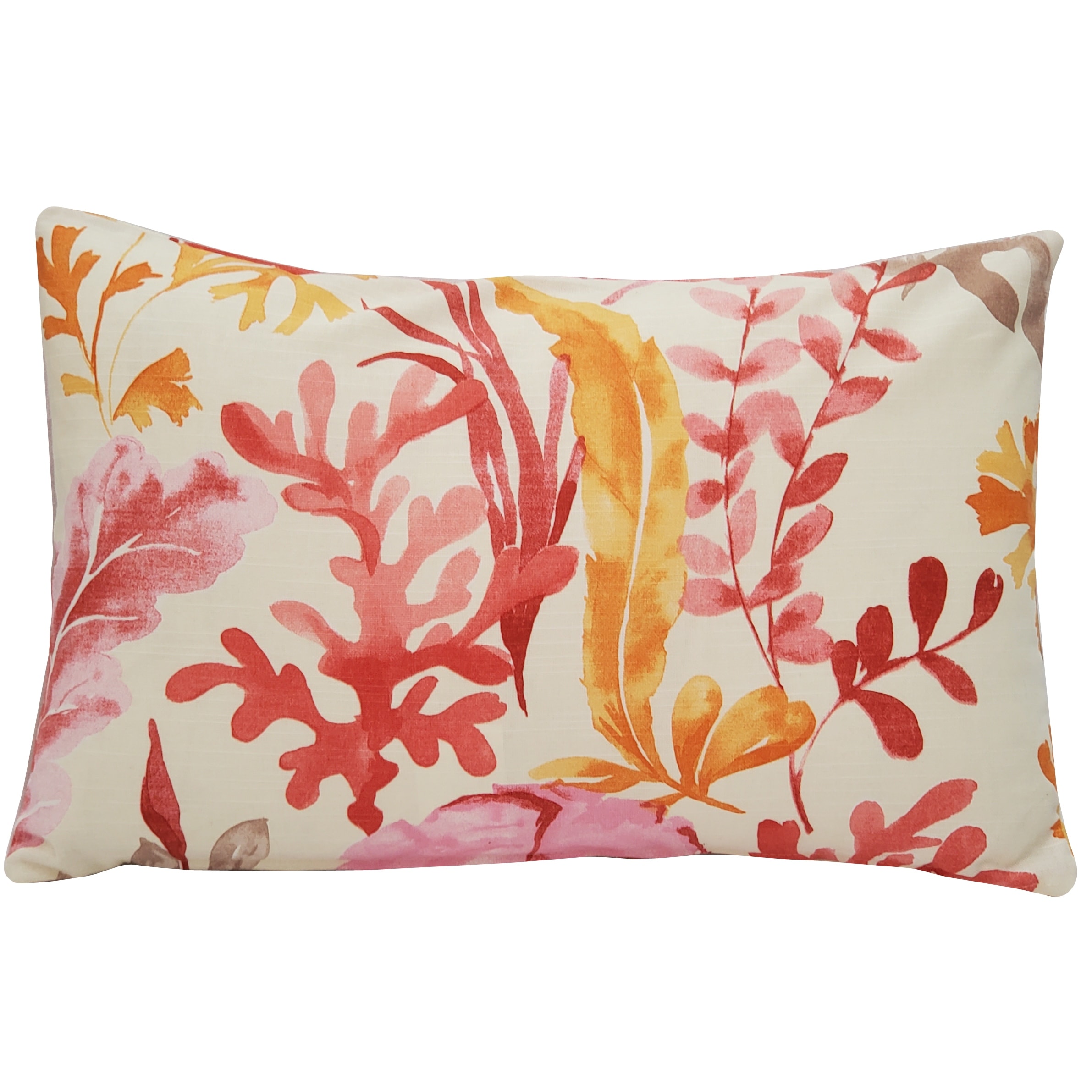 Pillow Decor Sea Garden Pink Throw Pillow 12X20