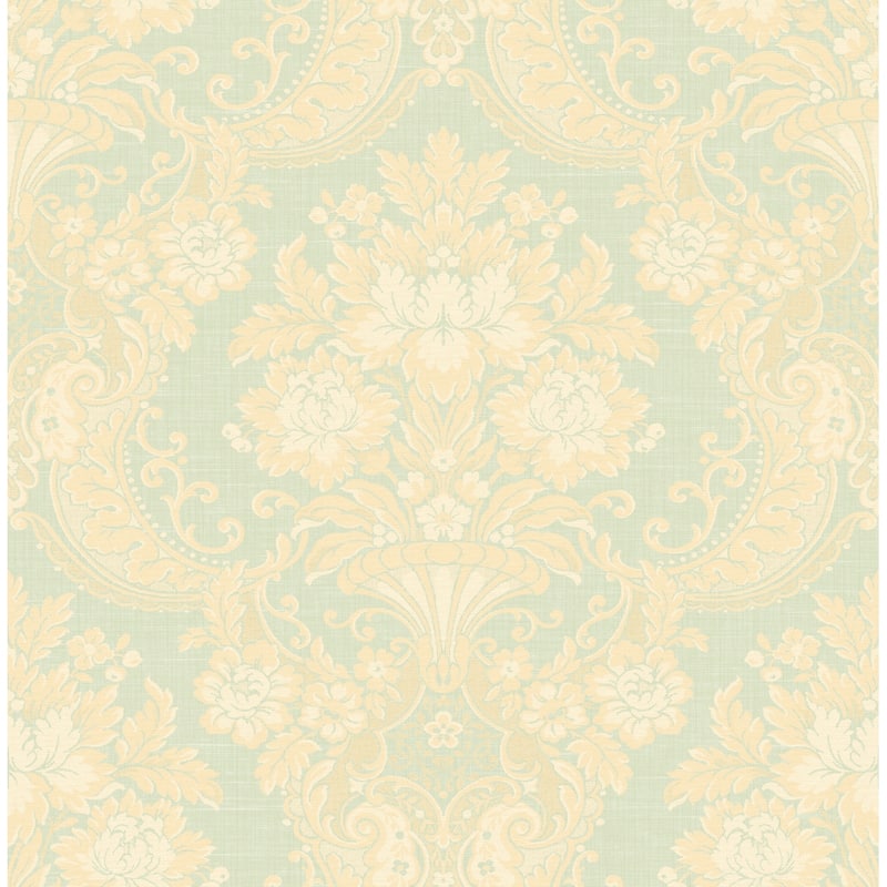 Seabrook Designs Lewin Royal Damask Unpasted Wallpaper
