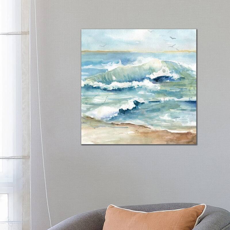 iCanvas "Beach Waves" by Carol Robinson Canvas Print - 26x26x1.5