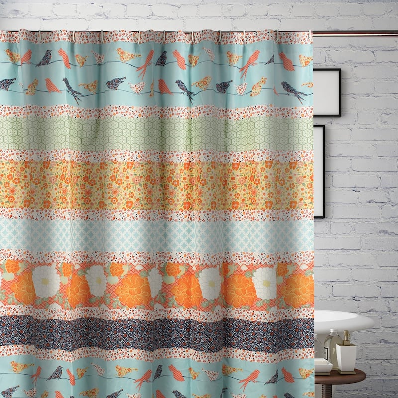 Greenland Home Fashions Penelope Mid-Century Modern Shower Curtain