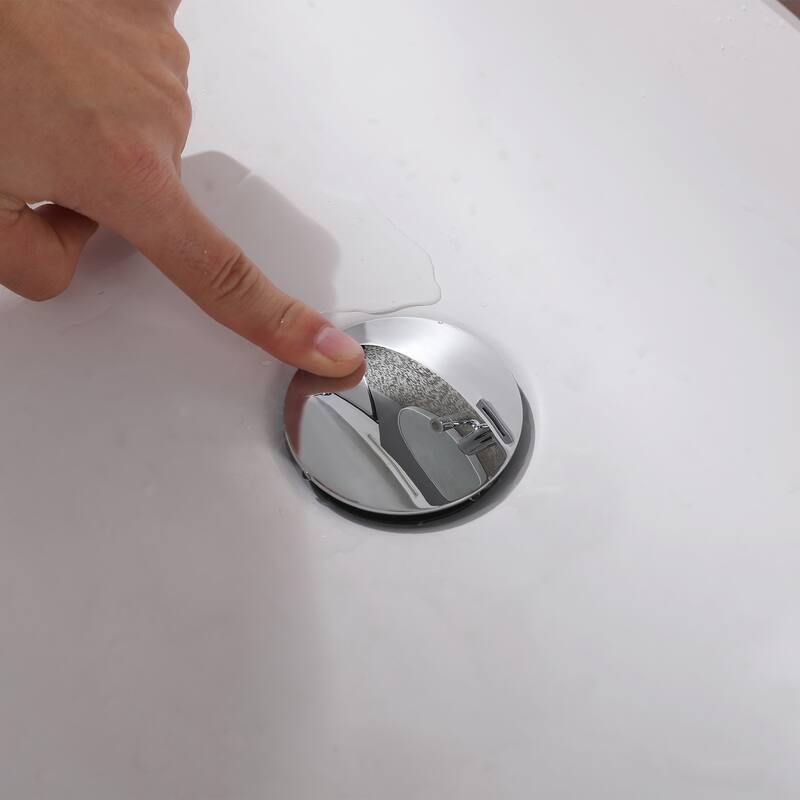 10-1/4"H Solid Brass Single-handle Bathroom Sink Faucet Optional Drain Assembly