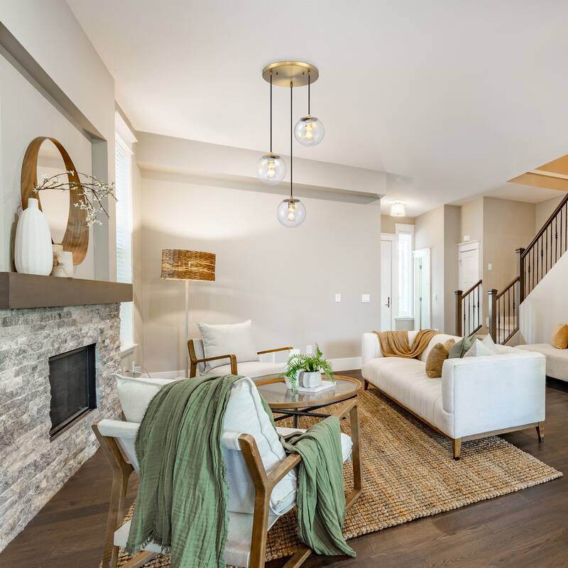 Designers Fountain D354M-3CHA Neva 3 Light 18" Wide Chandelier