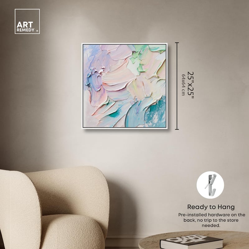 Flowing Mousse I Canvas by Art Remedy