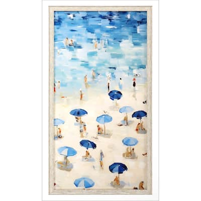 Aerial Beach III Framed Art Giclee Under Glass