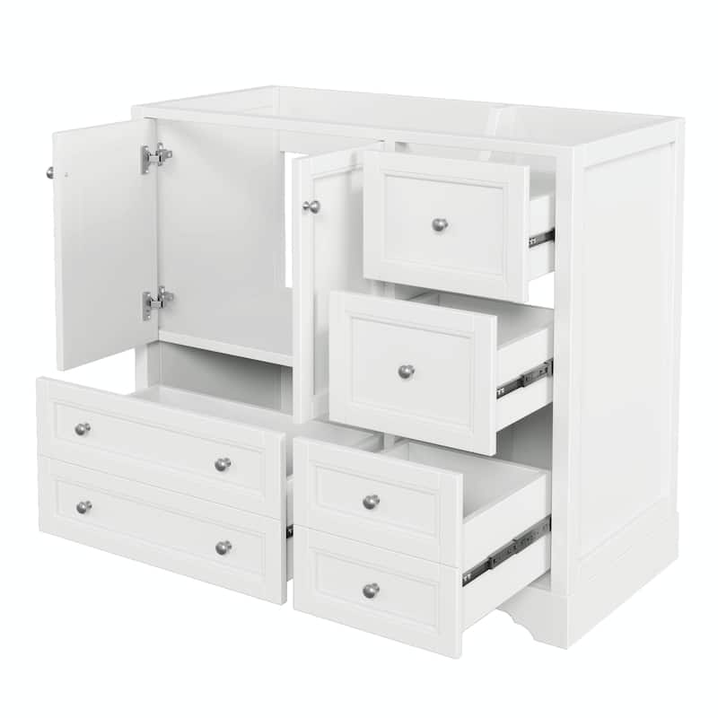 36-inch Bathroom Vanity with Sink, Solid Wood Freestanding Bathroom Vanities