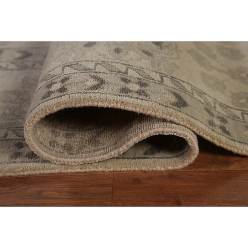 Oushak Indian Large Rug Handmade Wool Carpet - 9'10"x 13'9"
