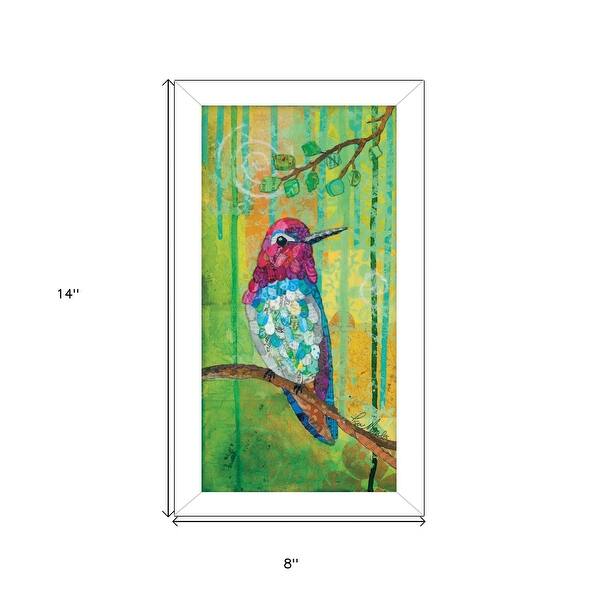 Annas Hummingbird White Framed Print Wall Art - Bed Bath & Beyond ...