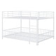 preview thumbnail 6 of 38, Unique Design Full over Full Size Metal Bunk Bed with Slide and Guardrails