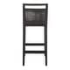 preview thumbnail 9 of 13, SAFAVIEH 29-inch Darin Black/ White Cushion Barstool - 15.8" x 20.5" x 38.8"