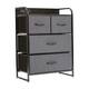 Option Charcoal Drawers/Black Frame