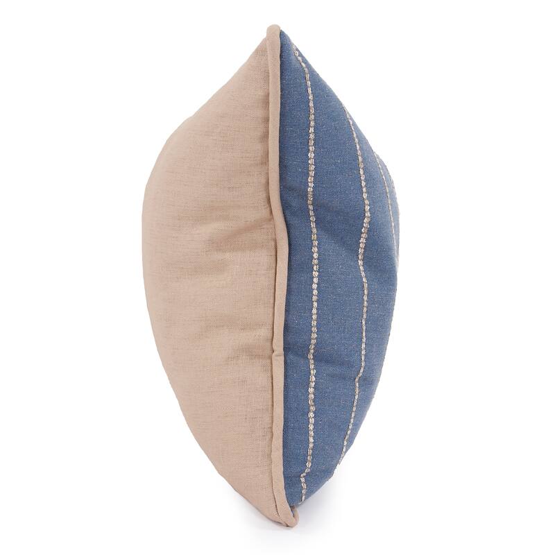 Allan Andrews 20" x 20" Pillow Evie Indigo - Down Insert