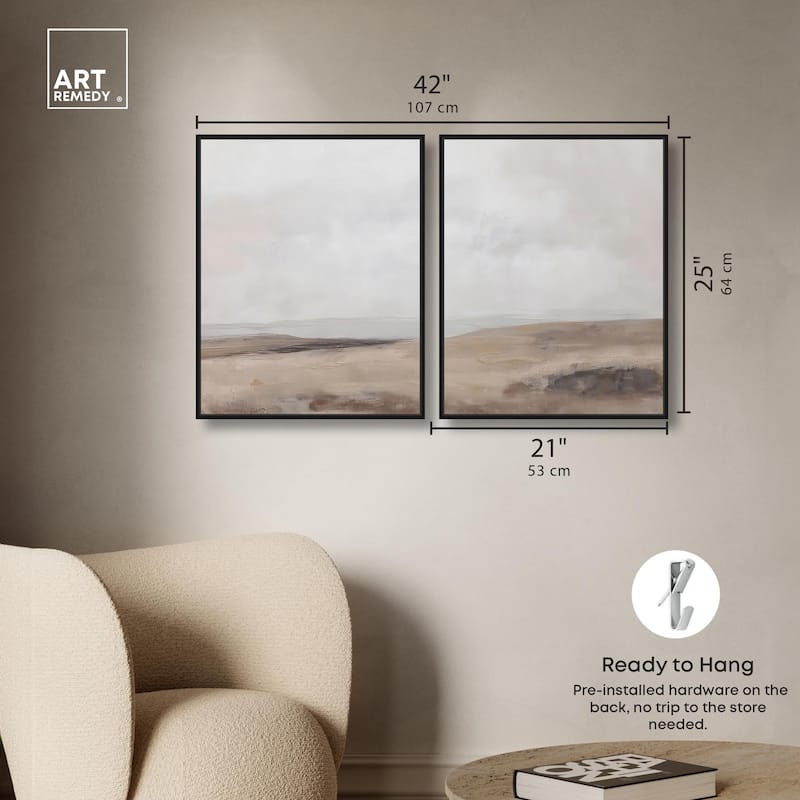 Quietude II Canvas Set of 2 by Art Remedy