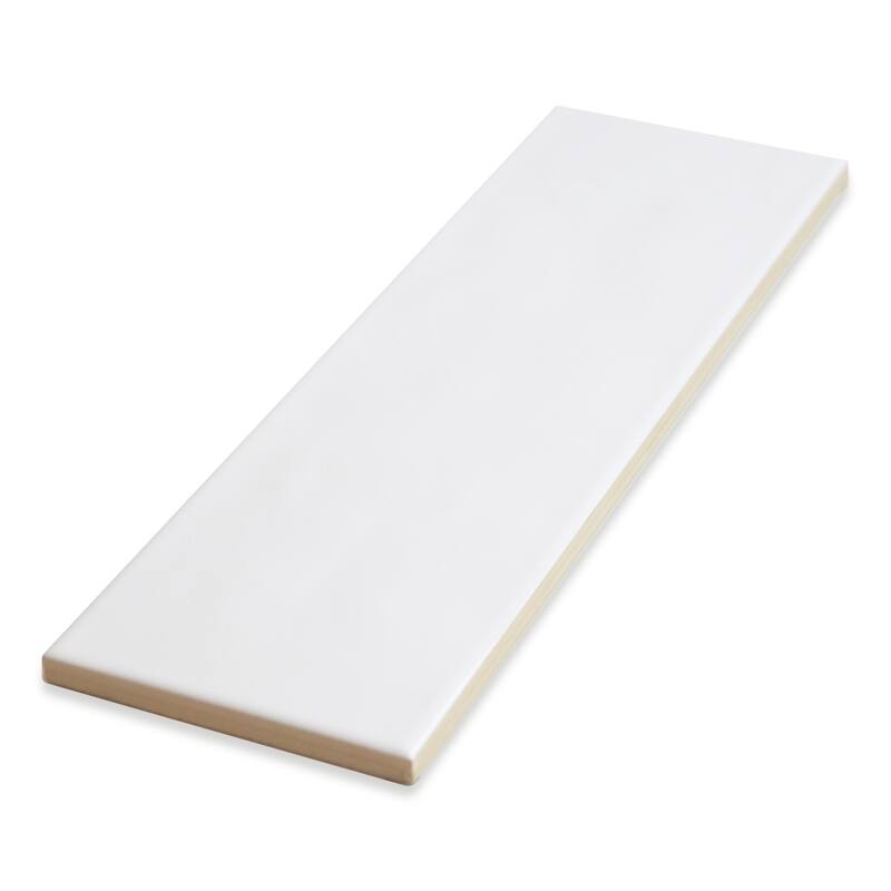 Bedouin 3.5 in. x 12 in. Ceramic Subway Wall Tile - White Gloss - 5 in. x 7 in. tile sample