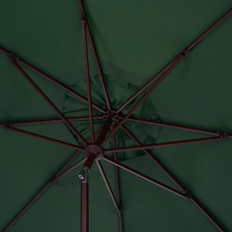 SAFAVIEH Outdoor Vilborg Valance 11Ft Round Umbrella