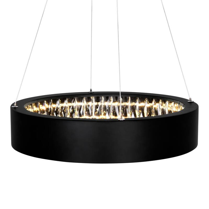Rosalina LED Chandelier With Matte Black Finish - Matte Black