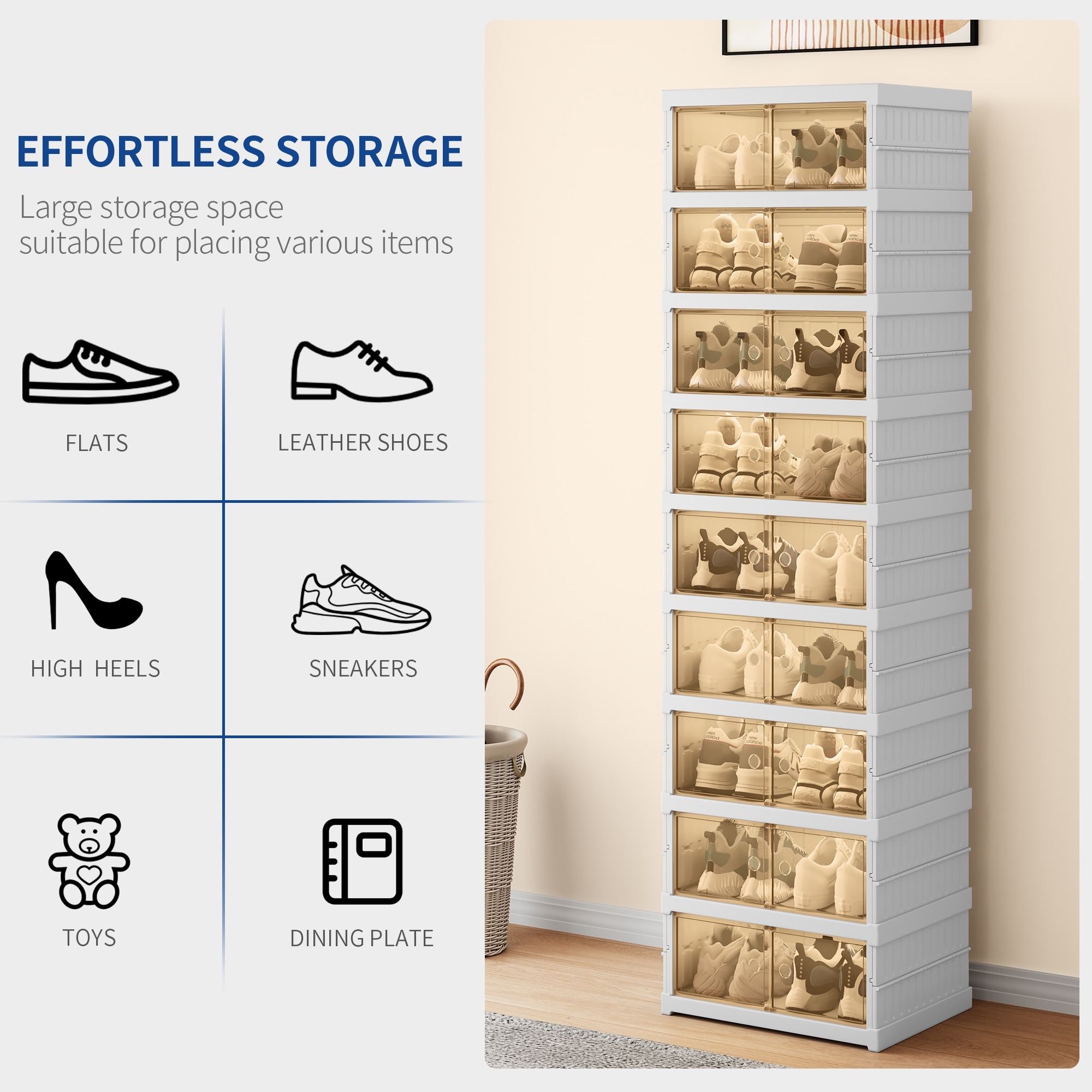 Shoe storage boxes bed bath and beyond new arrivals