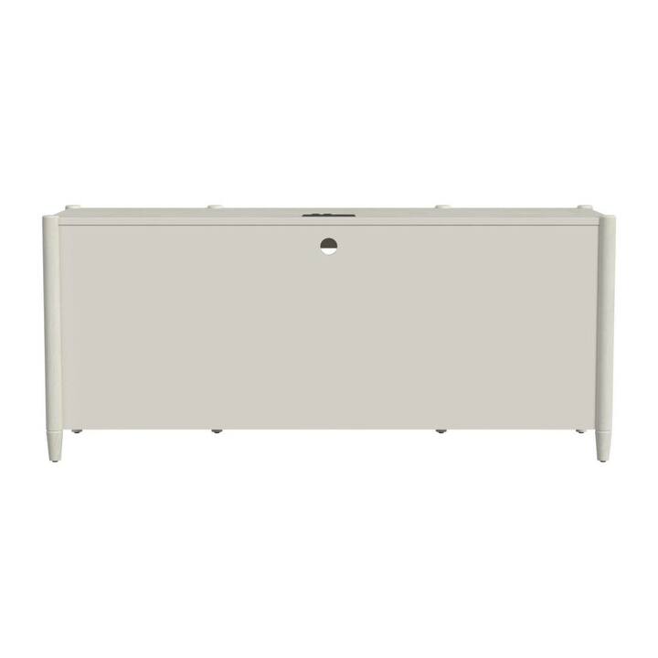 Modern Wood Desk, Office Storage, Writing Table, Fully Assembled, White