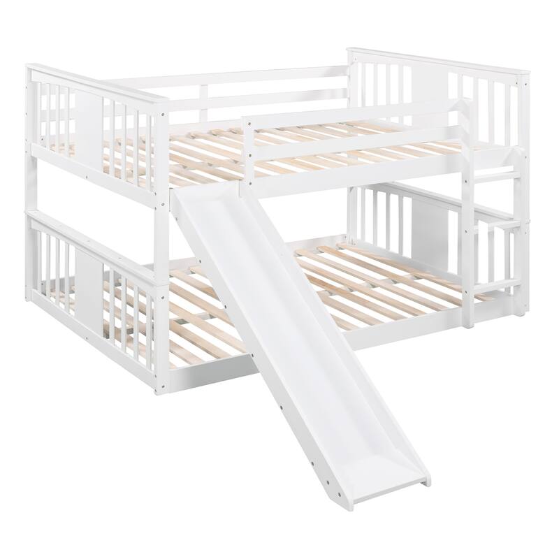 Full Over Full Bunk Bed with Ladder