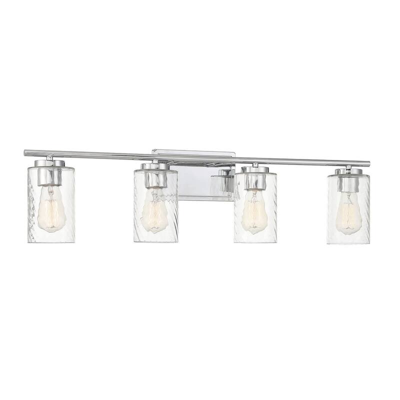 Meridian M80039 4 Light 32" Wide Bathroom Vanity Light with Swirl