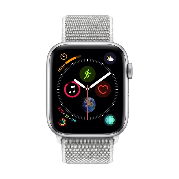 silver aluminum case seashell sport loop