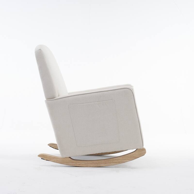 Rocking Chair With Adjustable Footrest