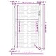 preview thumbnail 4 of 6, vidaXL Garden Gate Decorative Door Outdoor Anthracite Steel Square Design - 43.3 x 61.0"