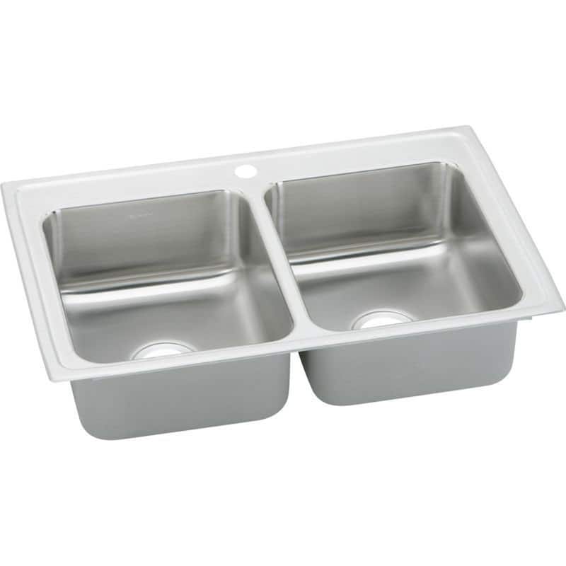 Elkay Celebrity 33-In 18 Gauge Stainless Steel Double-Bowl Drop-In Sink -  Bed Bath & Beyond - 34268862