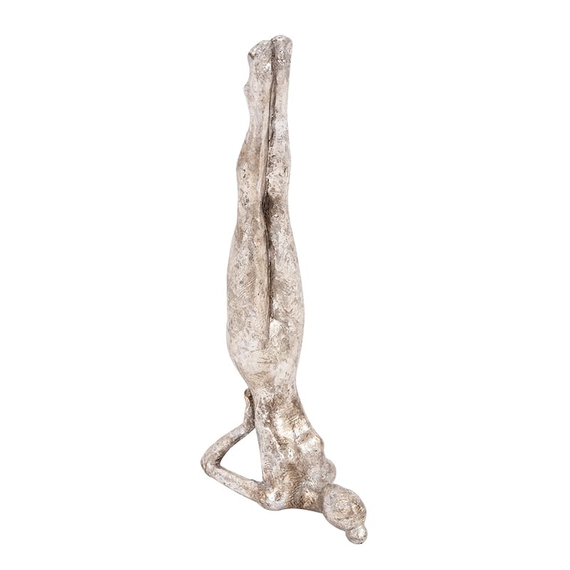 Allan Andrews Warm Silver Decorative Yoga Pose Figure