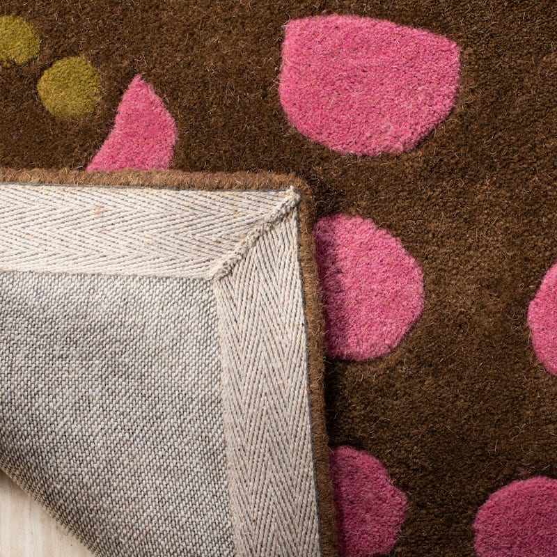 SAFAVIEH Handmade Soho Ashleigh Dots N.Z. Wool Rug