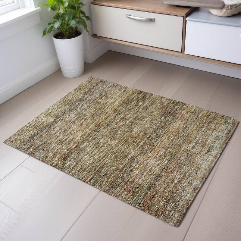 Premium Washable Super Soft Ombre Solid Mayfield Rug - Wheat - 1'8" x 2'6"