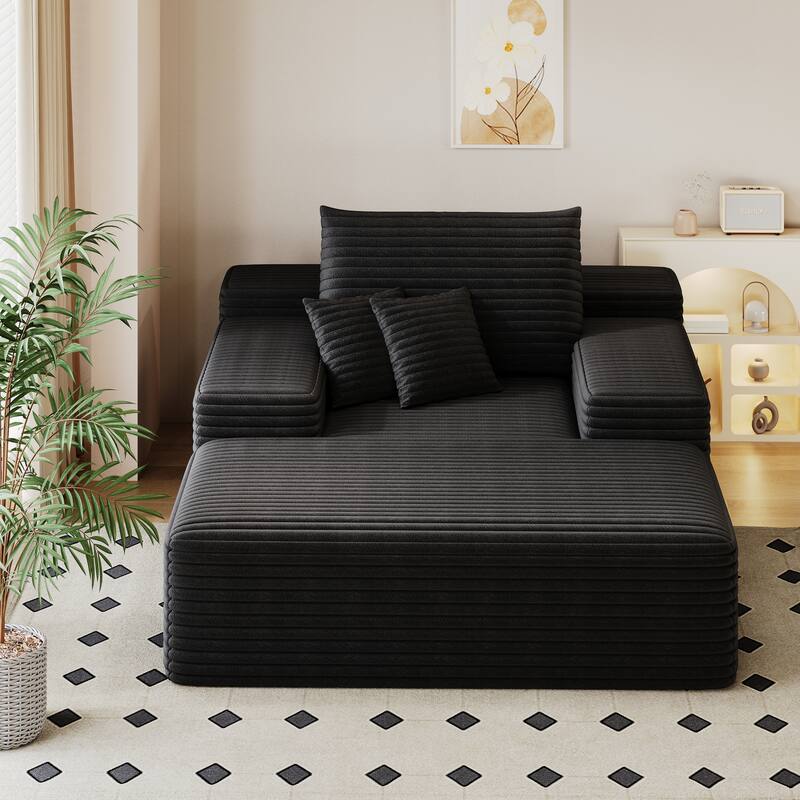 Nebula Oversized Upholstered Sofa Bed, Upholstered Sleeper Cloud Sofas Couches for Cozy Reading and Relaxation