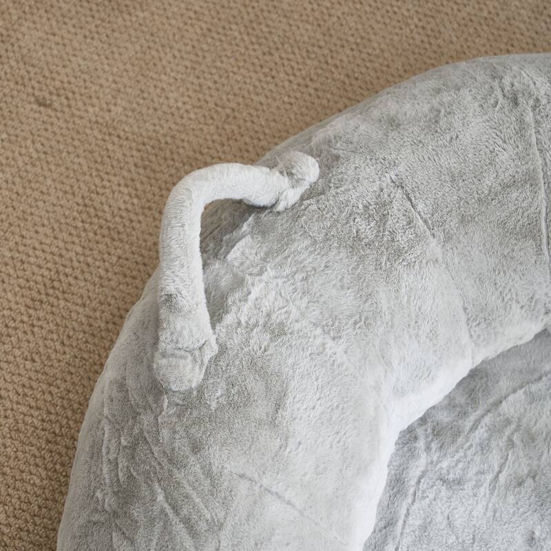 Human Dog Bed for Adult, Giant Extra Large Memory Foam Human Size Pet Bed for People, Fluffy Plush Dog Bed for Human