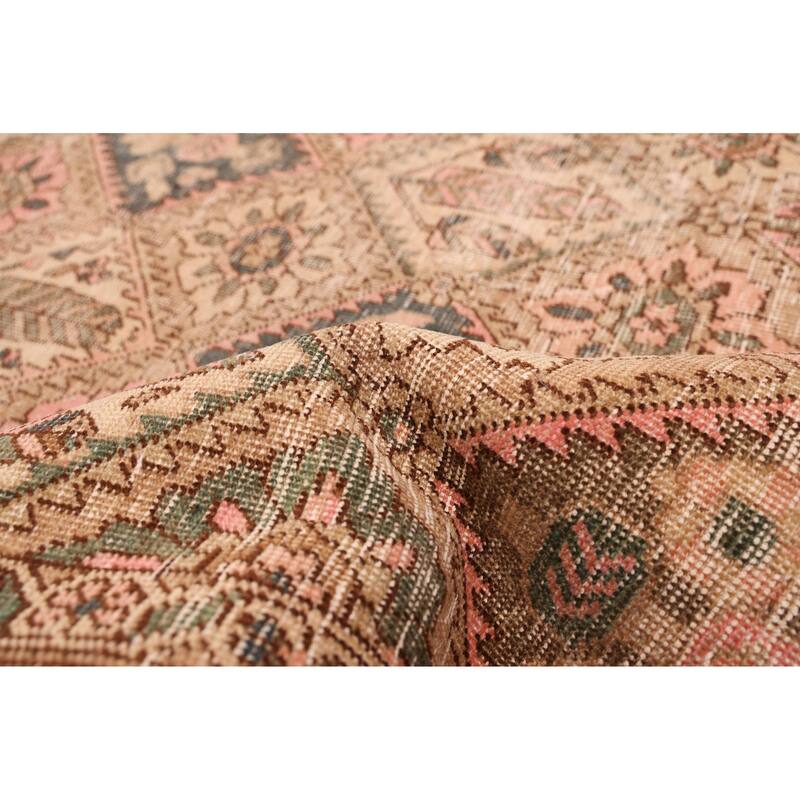 ECARPETGALLERY Hand-knotted Antalya Vintage Tan Wool Rug - 5'0 x 7'8