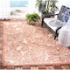 SAFAVIEH Courtyard Bettyjane Tropical Leaves Indoor/ Outdoor Area Rug - 5'3" x 7'7" - Natural/Terra