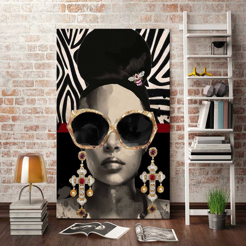 "Afrique Model 4" by Jodi Print on Canvas