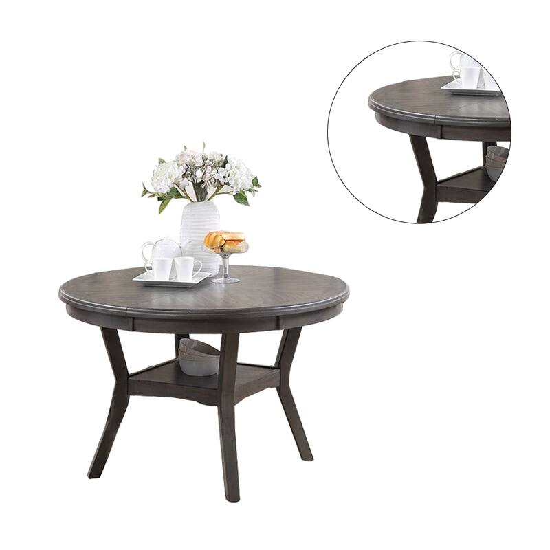 Rubber Wood Round Dining Table