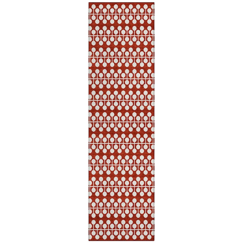Machine Washable Indoor/ Outdoor Modern Ailey Chantille Rug