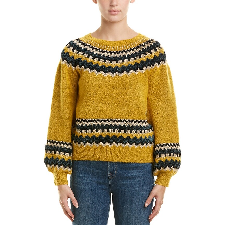 Sweet Rain Mixed Media Pullover Overstock