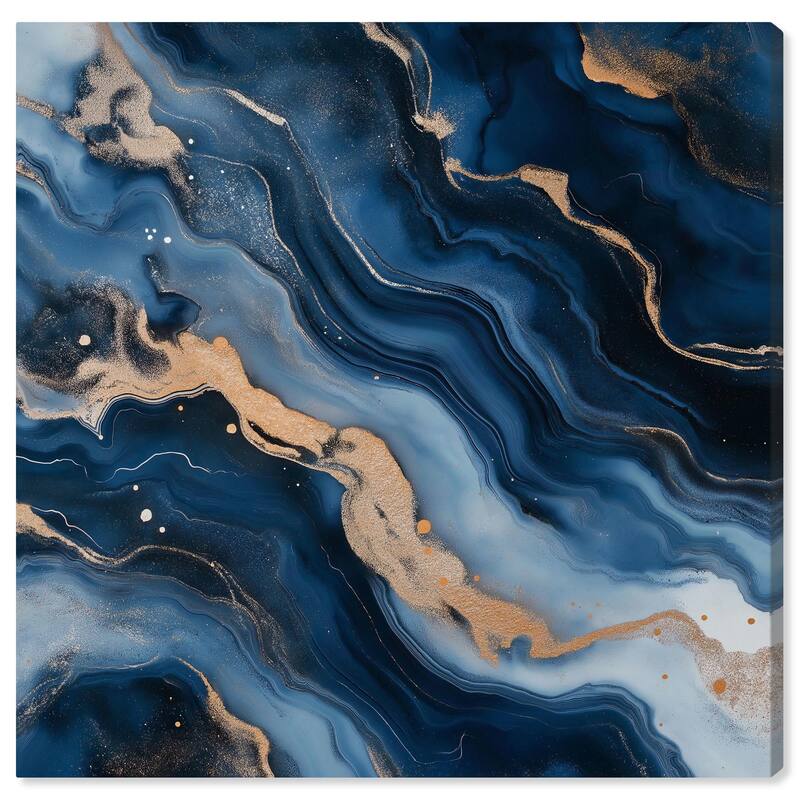 Deep Sea Geode II Canvas by Art Remedy, Gallery Wrapped - 24" x 24"